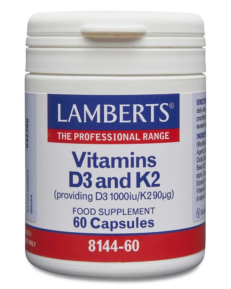 Lamberts Vitamins D3 and K2  60 caps